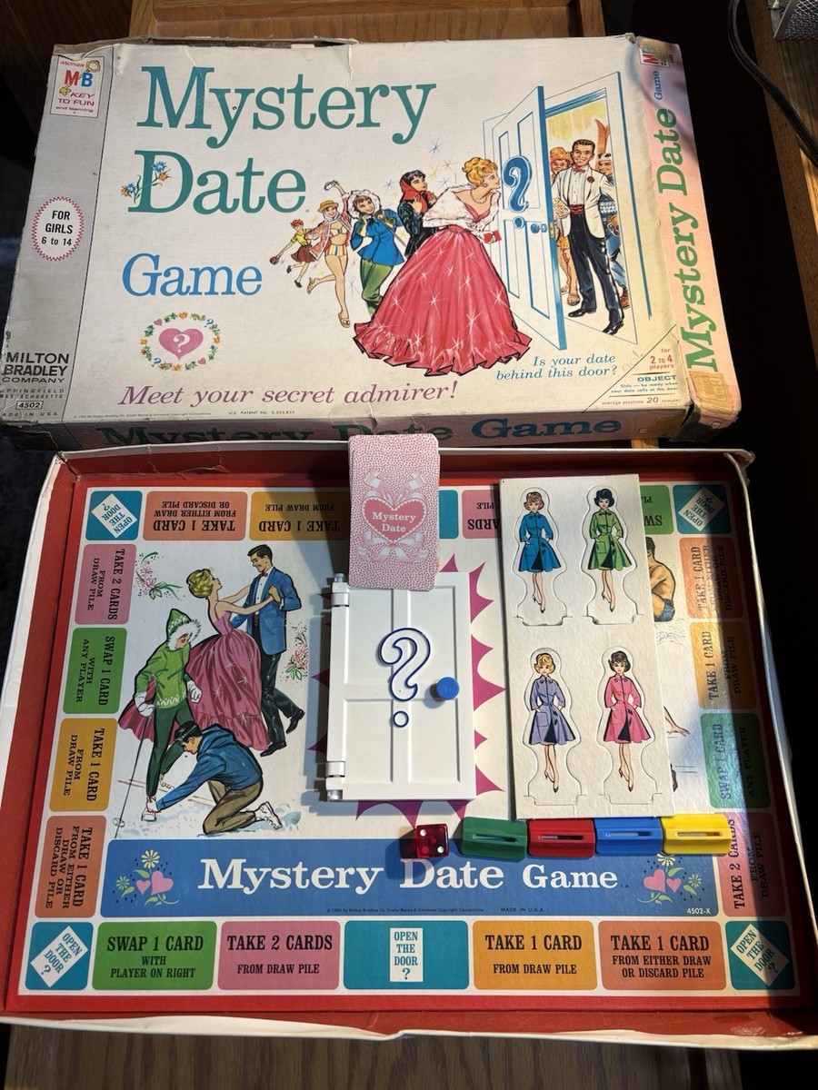 Vintage Milton Bradley MYSTERY DATE BOARD GAME 1965 COMPLETE! | eBay