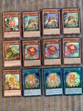Yugioh Naturia Lot-Mole Cricket, Stinkbug, Camellia, Sunflower, Ladybug Holo NM