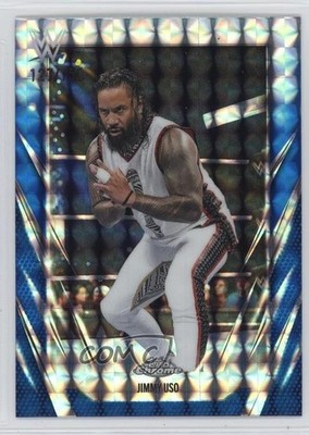 2026 Topps Chrome WWE Blue Geometric Refractor 127/150 Jimmy Uso #31 17uv