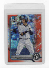 Oswaldo Cabrera 1st 2022 Bowman Chrome BCP-17 Orange Mojo Refractor /25