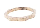 925 Sterling Silver Vintage Bracelet Antique Flower Ring Design Bangle  BT11311