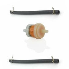 2 Tuyaux 4 Pinces Filtre à Carburant pour Tondeuse à gazon pour VTT pour Quad