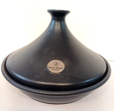 Emile Henry Black Tagine Large 31 Cm France Moroccan Cooking Pot Ceramic
