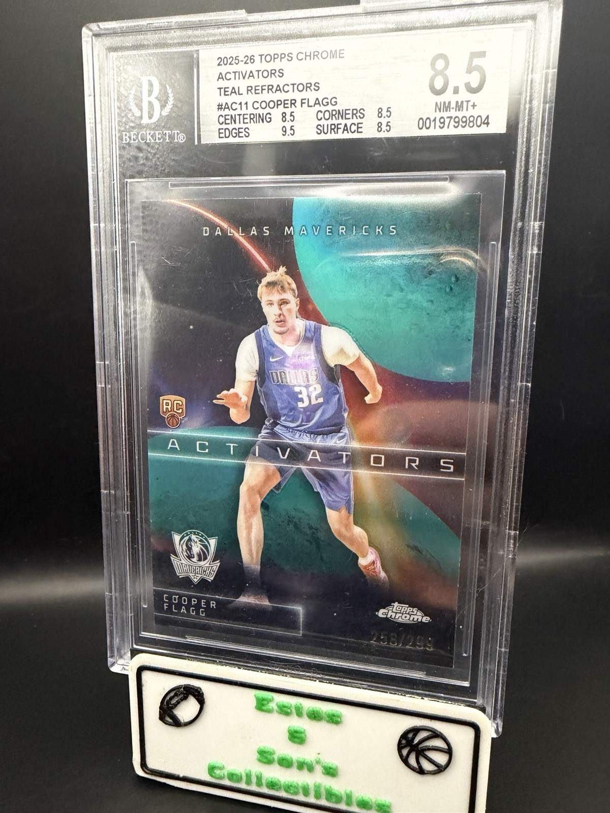2025-26 Topps Chrome - Activators Cooper Flagg #AC-11 Teal Refractor /299 (RC)
