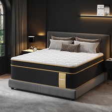 Firm Queen Mattress New Version , 14 Inch Gel Memory Foam Hybrid Mattress Qu...