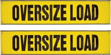 Oversize Load Banner with Grommets - 2 Pack - Mesh - 18 Inch x 84 Inch