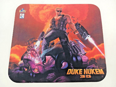 NEVER USED! Original Vintage Duke Nukem 3D Mouse Pad from Big Box - 8.5 X 7.5