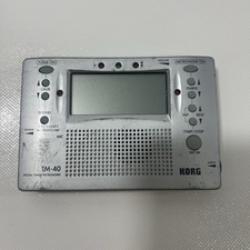 KORG TM-40 Silver Digital Chromatic Tuner Metronome