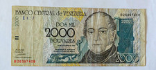 Banknoten - Venezuela 2000 Boliavares 1998 - Papiergeld Geldschein