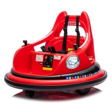 Kids 12V Electric Ride On Bumper Car 2WD Remote Control LED Light 360 Spin