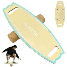 Wooden Balance Board Trainer for Yoga Sports Core Strength Training Kids Adults