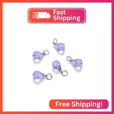 5pcs Adabele June Birthstone Pendant Drops 10mm Alexandrite Purple Austrian Tear