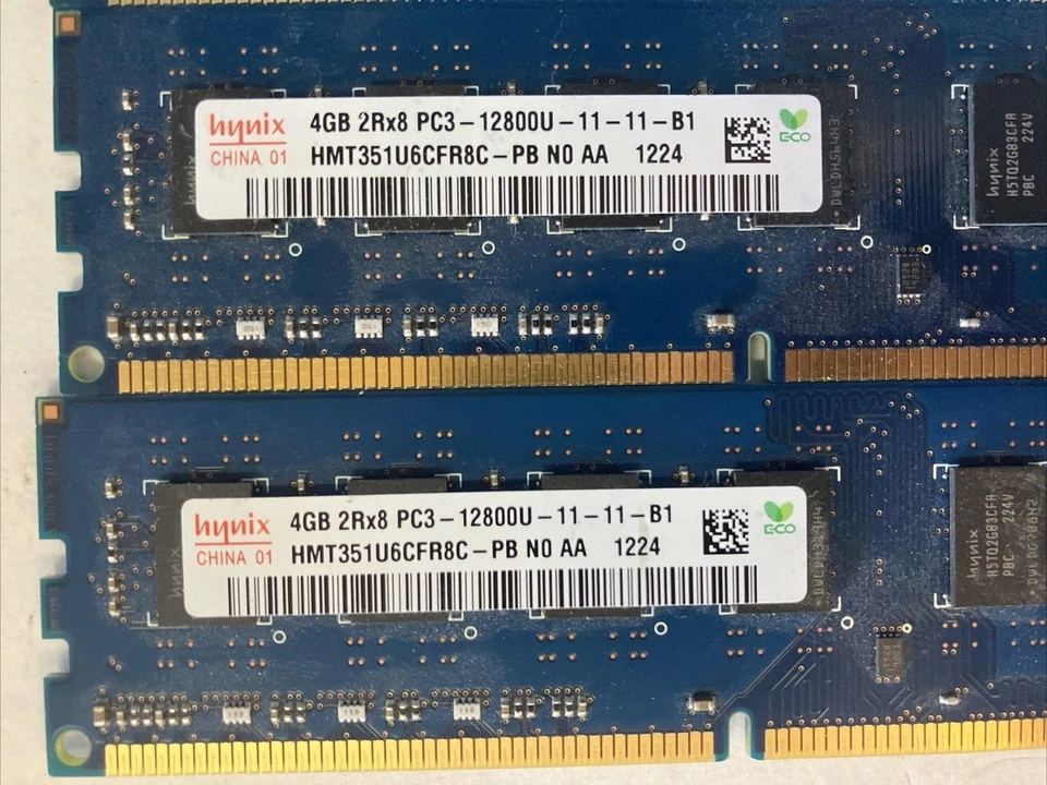 (8x 4GB) Hynix 2Rx8 DDR3-1600 PC3-12800U Desktop DIMM RAM HMT351U6CFR8C-PB ~ - Image 2 of 4