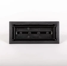 FITTES Aria Lite - Framed Floor Vent 4 in.x12 in. Black