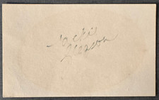 Jackie Gleason Signed 3x5 Index Card – Vintage Autograph – TV Icon – Authentic