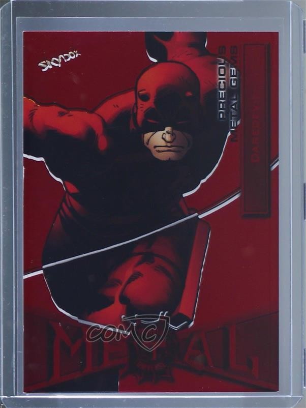 2022 Upper Deck Marvel Metal Universe Spider-Man PMG Red /100 Daredevil #21 ob9