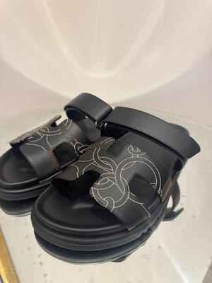 Authentic Hermes Chypre Sandals 39 Rare 