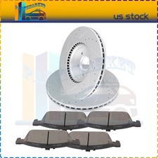 Front Brake Discs Rotors & Ceramic Pads Fits Ford Focus ST Drill Slot 320mm