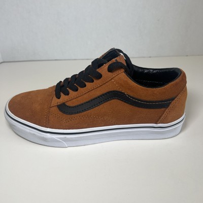 VANS Brown Suede Skate Shoes with Black Trim Size 5