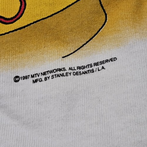 NWT Beavis and Butthead “BUTT-FILES” 1997 Vintage Stanley Desantis MTV USA Large - Picture 6 of 6