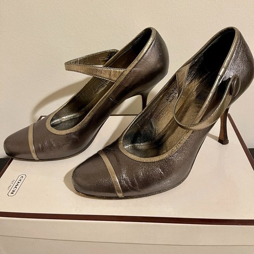 Coach Metallic Lauryn MaryJane Heels