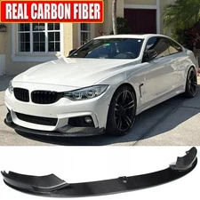 Fits BMW F32 F33 F36 435i M-Sport 14-2020 REAL CARBON Front Bumper Lip Spoiler 
