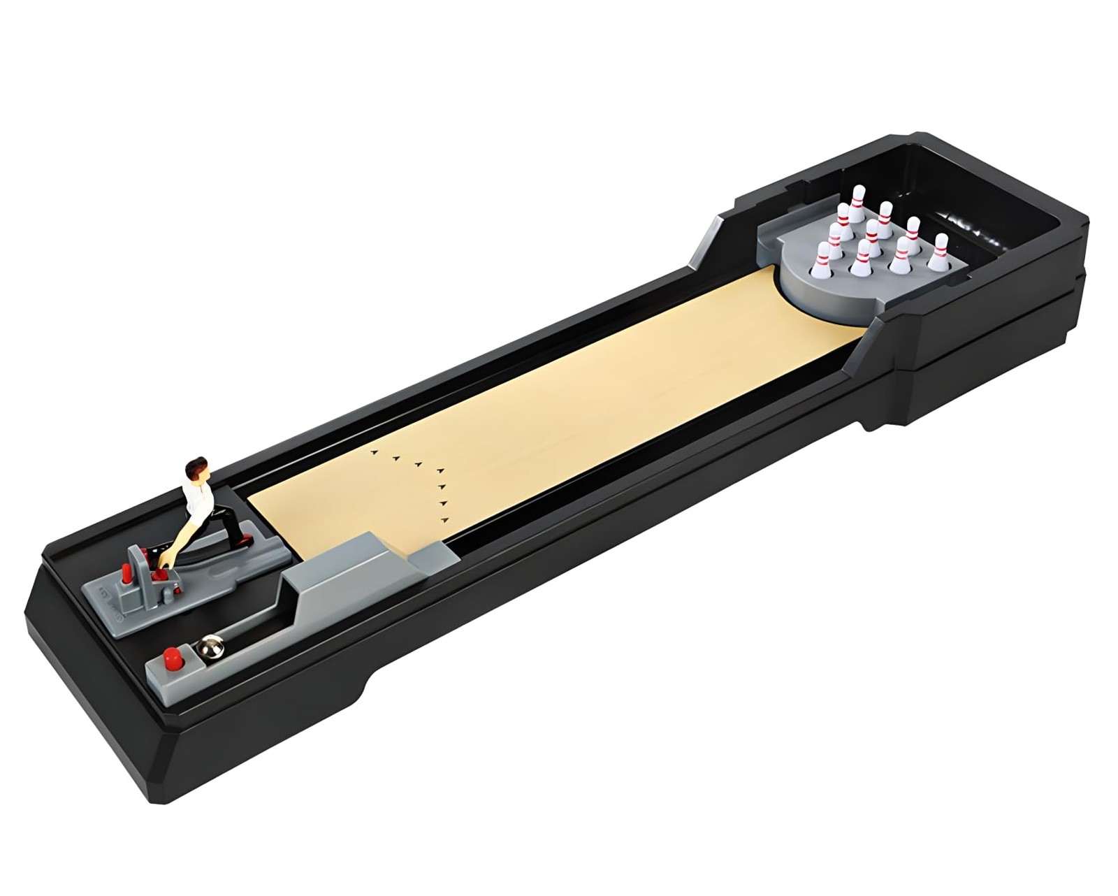 Tabletop Bowling Game Set - Mini Bowling Alley with 10 Pins 