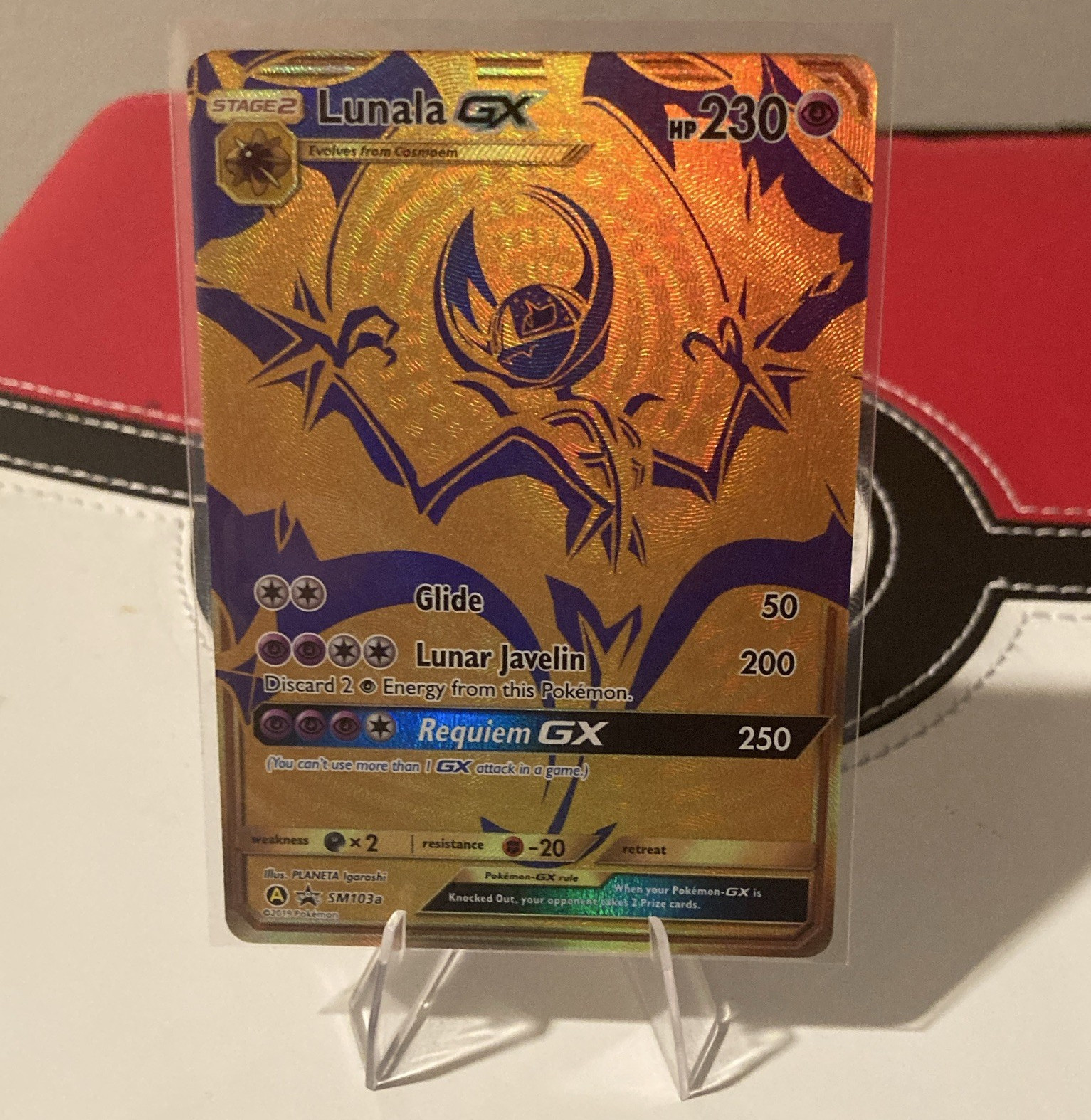 Lunala GX SM103A SM103a Promo Holo Rare