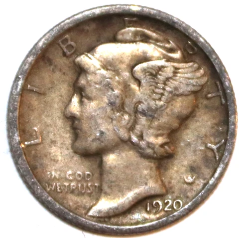 1920-P Mercury Dime - Very Fine/Extra Fine - #0257ED - FREE SHIPPING