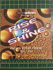 Destiny The Cream - Rise & Shine - Club Art Essex 1995 - Rave Flyer Foldout