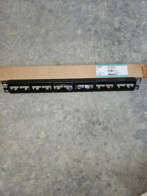 Panduit Pan-Net Mini-Com 24-Port 1U 19in RJ-45 Patch Panel CPPL24WBLY