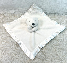 Carters White Polar Bear Lovey Baby Blanket Soother Toy 2018 Plush Satin
