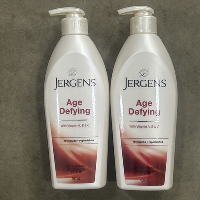 2 Jergens Age Defying Revitalizes + Replenishes Moisturizing Lotion 13.5 Floz Ea