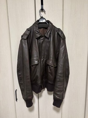 Schott 90s A-2 Flight Jacket 184SM Size 46 Leather,