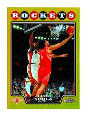 2008-09 Topps Chrome GOLD REFRACTOR #4 Luis Scola /50 SSP Rockets ARGENTINA