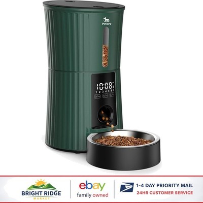 4L Automatic Pet Food Dispenser with Airtight Storage and Digital Timer