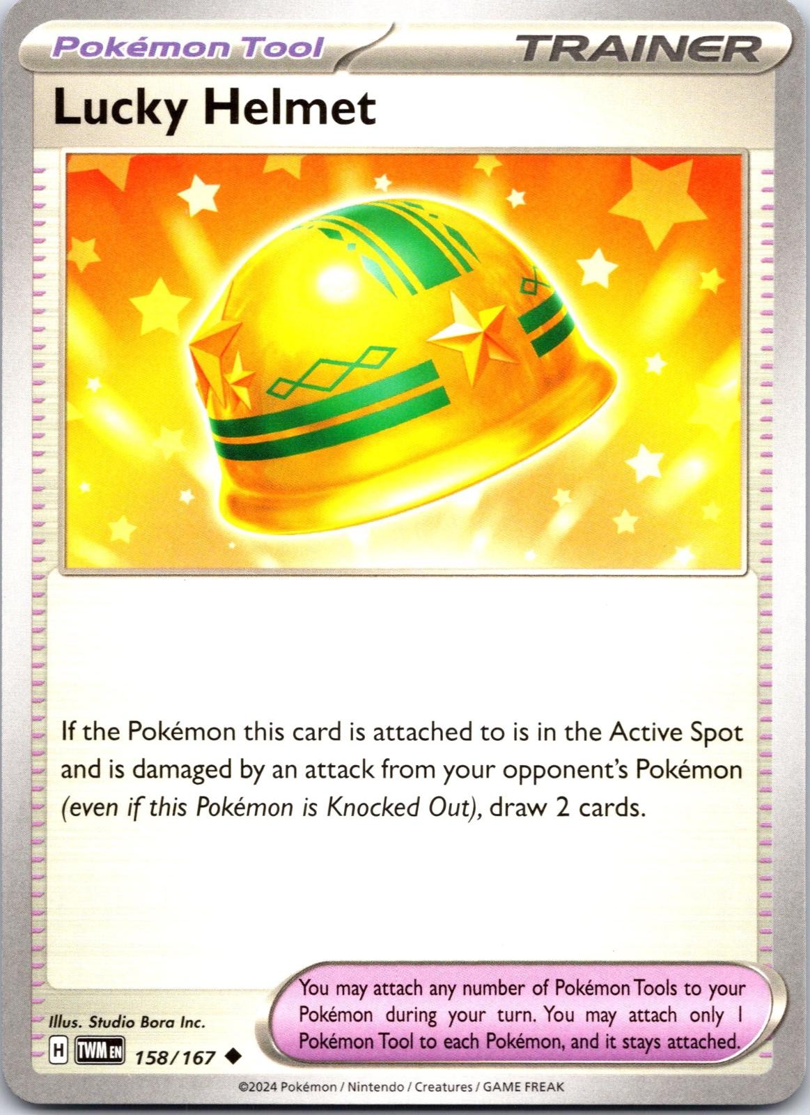 Lucky Helmet 158/167 Uncommon Twilight Masquerade Pokemon Near Mint