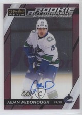 2023-24 O-Pee-Chee Platinum Rookie Matte Pink Aidan McDonough #R-AM Auto 0cv