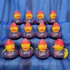 12 Firefighter Rubber Ducks - District 2 Birthday Military Graduation NEW