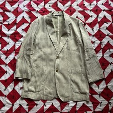 CP Company Linen Blend Green Blazer Mens Used Made In Italy