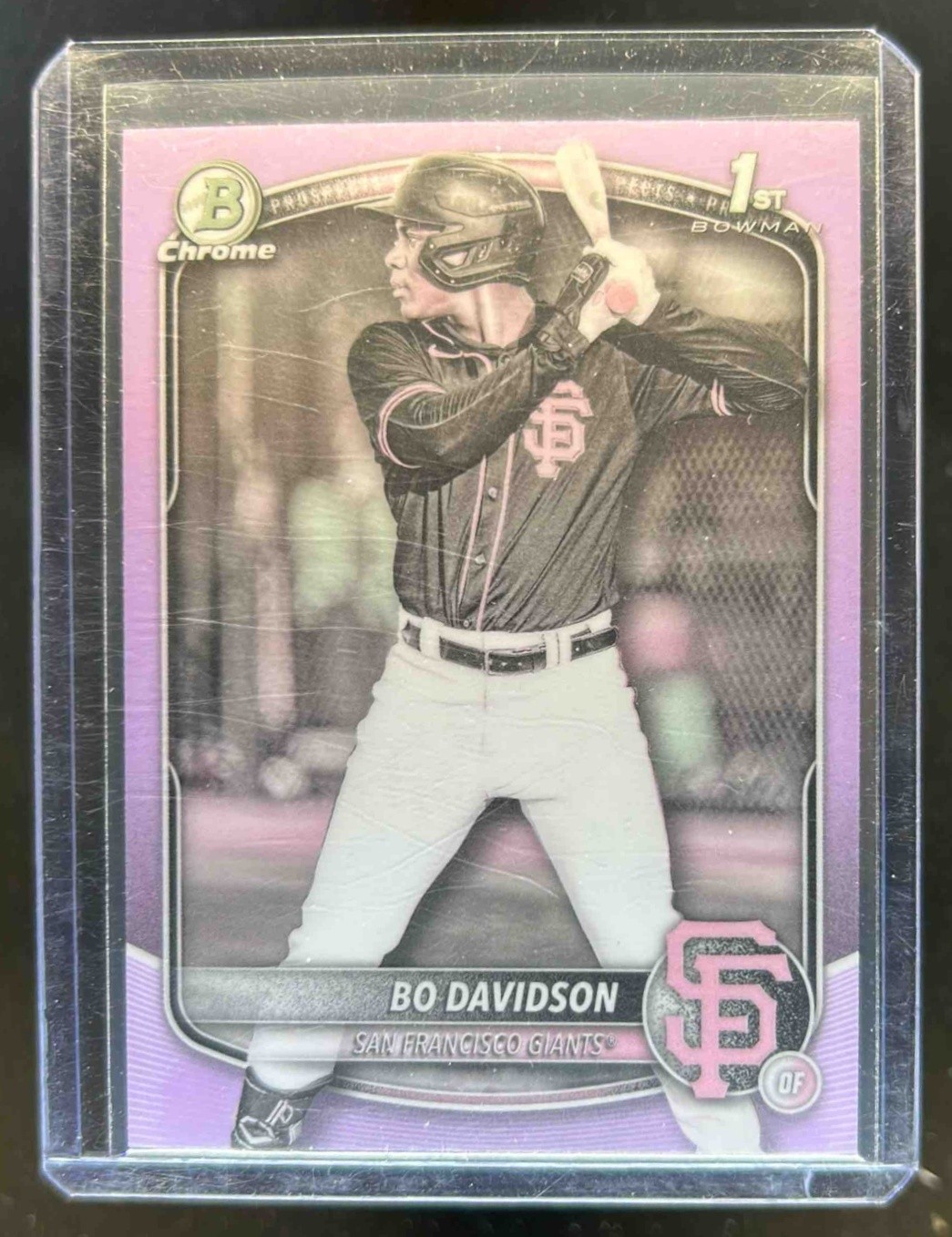 2025 Bowman Chrome Bo Davidson Pearl Refractor 1st Prospect #BCP-206 Giants
