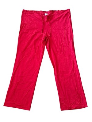 Dickies Medical Scrub Pants Drawstring Red Women s Size XL 44x31 Good Condition