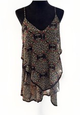Intimately Free People Gypsy Slip Dress Handkerchief Boho Floral Sz Small