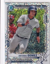 2021 BOWMAN CHROME ANTONIO GOMEZ SILVER FOIL RC ROOKIE /299 #82