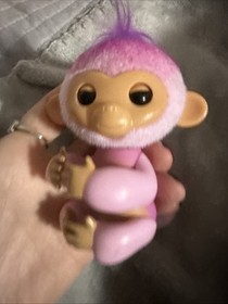 Fingerlings Interactive Baby Monkey Toy Harmony Pink 5"not Tested