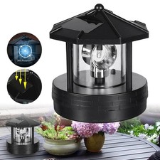 360 degree Rotating Solar Lighthouse Garden Light Outdoor Yard Decorative Lamp