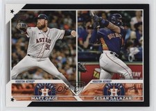 2023 Topps Update Rookie Combos Black 58/72 Cesar Salazar Matt Gage #US318 0rd2