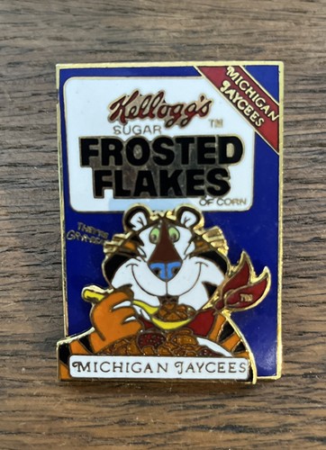 Michigan Jaycee Auxiliary Kellogg's Frosted Flakes Tony The Tiger Pin