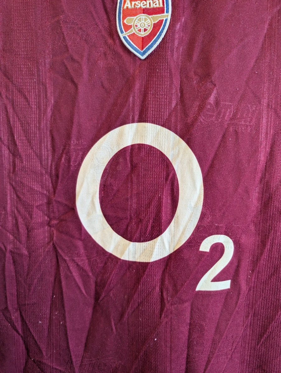 Arsenal 2005/06 Highbury Home Jersey Nike O2 UEFA Patch XL Vintage
