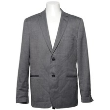 Madison Avenue, Blazer, Größe: 54, Grau, Elasthan/Polyester/Wolle #OIi